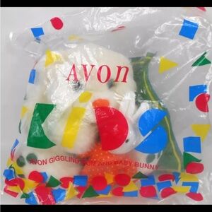 Vintage Avon Kids Giggling Mom and Baby‎ Bunny Plush 1995 New Old Stock Sealed